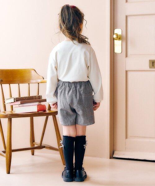 apres les cours（アプレレクール）の「【ジュニア対応】ねこ・プリンセスモチーフTシャツ（Tシャツ/カットソー・キッズ・ラベンダー/その他2/アイボリー・80/90/100/110/120/130/140）」の5枚目の写真