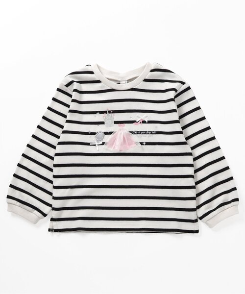 apres les cours（アプレレクール）の「【ジュニア対応】ねこ・プリンセスモチーフTシャツ（Tシャツ/カットソー・キッズ・ラベンダー/その他2/アイボリー・80/90/100/110/120/130/140）」の12枚目の写真