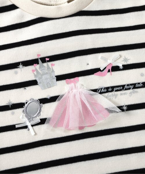 apres les cours（アプレレクール）の「【ジュニア対応】ねこ・プリンセスモチーフTシャツ（Tシャツ/カットソー・キッズ・ラベンダー/その他2/アイボリー・80/90/100/110/120/130/140）」の17枚目の写真