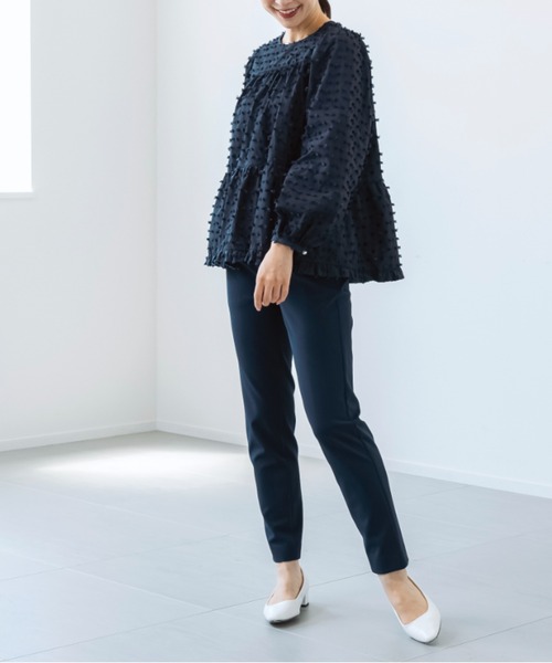 SONO / ソーノ】オーナメントジャガードティアードブラウス（シャツ