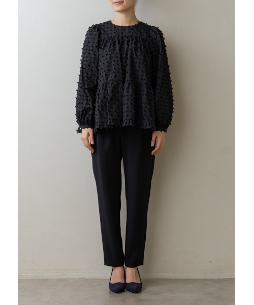【SONOソーノ】新品未使用オーナメントジャガードティアードブラウス SONO / ソーノ】オーナメントジャガードティアードブラウス（シャツ