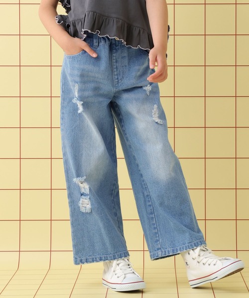 LEPSIM(レプシィム)の「【KIDS】デニムストレートパンツ 580245(デニムパンツ・キッズ・ブルー/ライトブルー・130/140/120)」の6枚目の写真
