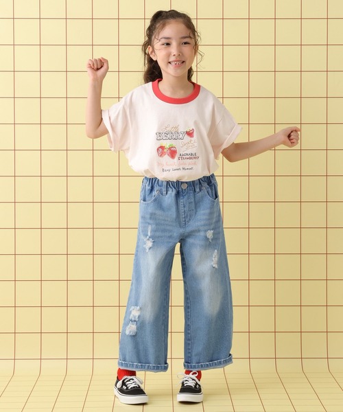 LEPSIM(レプシィム)の「【KIDS】デニムストレートパンツ 580245(デニムパンツ・キッズ・ブルー/ライトブルー・130/140/120)」の7枚目の写真