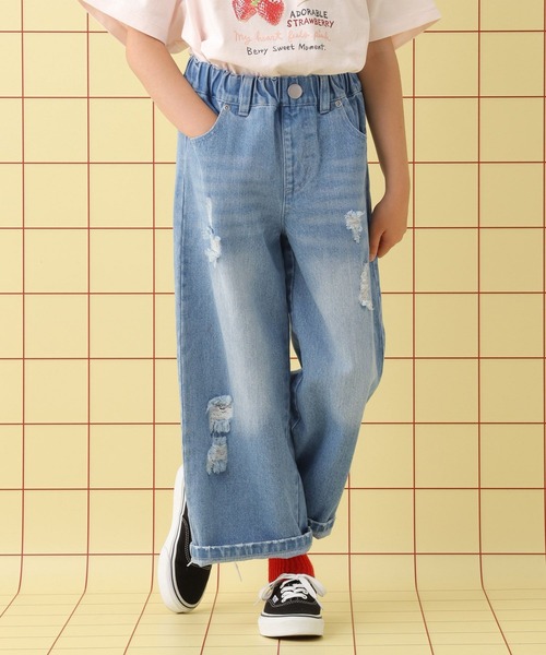LEPSIM(レプシィム)の「【KIDS】デニムストレートパンツ 580245(デニムパンツ・キッズ・ブルー/ライトブルー・130/140/120)」の9枚目の写真