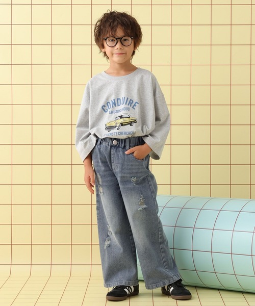 LEPSIM(レプシィム)の「【KIDS】デニムストレートパンツ 580245(デニムパンツ・キッズ・ブルー/ライトブルー・130/140/120)」の11枚目の写真
