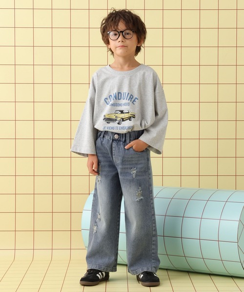 LEPSIM(レプシィム)の「【KIDS】デニムストレートパンツ 580245(デニムパンツ・キッズ・ブルー/ライトブルー・130/140/120)」の12枚目の写真