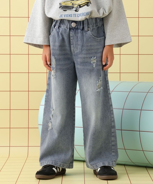 LEPSIM(レプシィム)の「【KIDS】デニムストレートパンツ 580245(デニムパンツ・キッズ・ブルー/ライトブルー・130/140/120)」の13枚目の写真