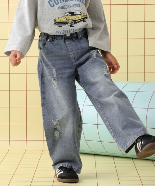 LEPSIM(レプシィム)の「【KIDS】デニムストレートパンツ 580245(デニムパンツ・キッズ・ブルー/ライトブルー・130/140/120)」の14枚目の写真