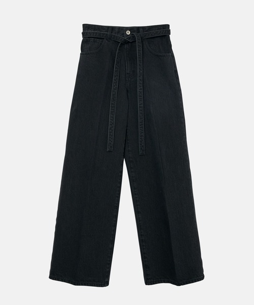 LE CIEL BLEU(ルシェルブルー)の「ストレートフィットジーンズwベルト / Straight Fit Jeans w/Belt(その他パンツ・レディース・ブラック・38/36/34)」の9枚目の写真
