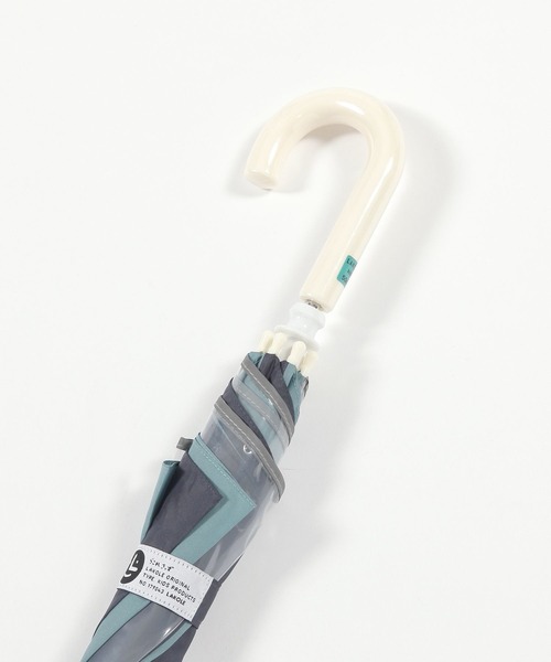 LAKOLE（ラコレ）の「【らこれキッズ】レイン長傘[50cm] / 575580（長傘・キッズ・ライトグレー/ネイビー/ピンク・FREE）」の6枚目の写真