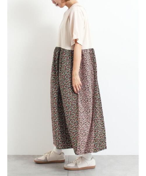 SM2(エスエムツー)の「パッチワーク花柄ドッキングワンピース(ワンピース・レディース・チャコールグレー/グレー/ベージュ・F)」の11枚目の写真