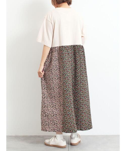 SM2(エスエムツー)の「パッチワーク花柄ドッキングワンピース(ワンピース・レディース・チャコールグレー/グレー/ベージュ・F)」の13枚目の写真