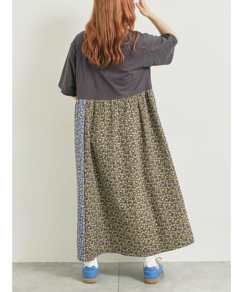 SM2(エスエムツー)の「パッチワーク花柄ドッキングワンピース(ワンピース・レディース・チャコールグレー/グレー/ベージュ・F)」の17枚目の写真