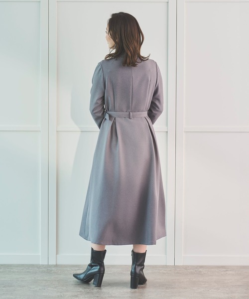 Sirin(シリン)の「ウエストベルトカシュクールワンピース【2サイズ展開】(ワンピース・レディース・グレー/ネイビー・X-SMALL/SMALL)」の8枚目の写真
