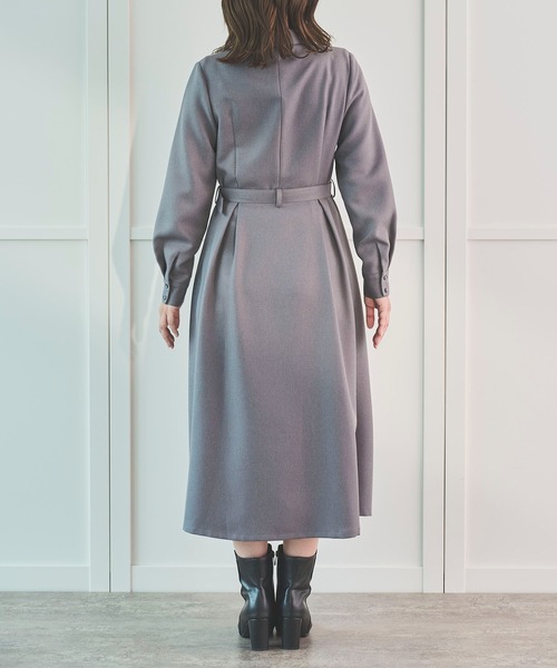 Sirin(シリン)の「ウエストベルトカシュクールワンピース【2サイズ展開】(ワンピース・レディース・グレー/ネイビー・X-SMALL/SMALL)」の11枚目の写真