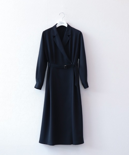 Sirin(シリン)の「ウエストベルトカシュクールワンピース【2サイズ展開】(ワンピース・レディース・グレー/ネイビー・X-SMALL/SMALL)」の22枚目の写真