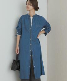 URBAN RESEARCH DOORS | デニムバンドカラーワンピース(ワンピース)