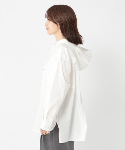 studio CLIP（スタディオクリップ）の「《days》フードシャツ（シャツ/ブラウス・レディース・オフホワイト/ベージュ/カーキ/その他1・FREE）」の14枚目の写真