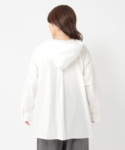 studio CLIP（スタディオクリップ）の「《days》フードシャツ（シャツ/ブラウス・レディース・オフホワイト/ベージュ/カーキ/その他1・FREE）」の13枚目の写真