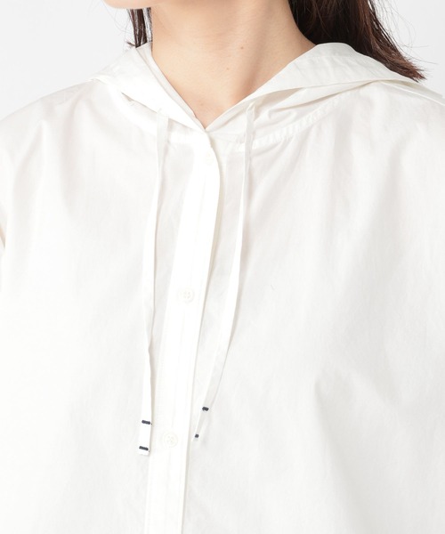 studio CLIP（スタディオクリップ）の「《days》フードシャツ（シャツ/ブラウス・レディース・オフホワイト/ベージュ/カーキ/その他1・FREE）」の12枚目の写真
