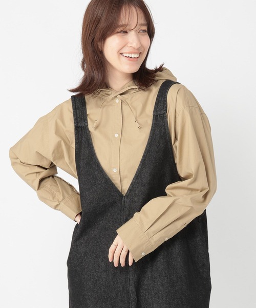 studio CLIP（スタディオクリップ）の「《days》フードシャツ（シャツ/ブラウス・レディース・オフホワイト/ベージュ/カーキ/その他1・FREE）」の22枚目の写真