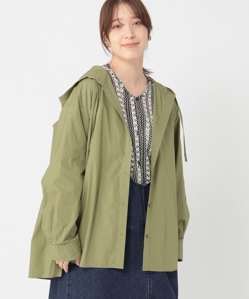 studio CLIP（スタディオクリップ）の「《days》フードシャツ（シャツ/ブラウス・レディース・オフホワイト/ベージュ/カーキ/その他1・FREE）」の18枚目の写真