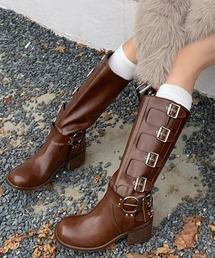 Vipoa（ヴィポア）の「Vintage belt buckle design boots（ブーツ）」