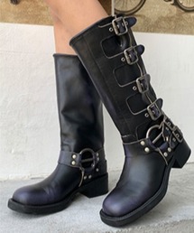 Vipoa（ヴィポア）の「Vintage belt buckle design boots（ブーツ）」