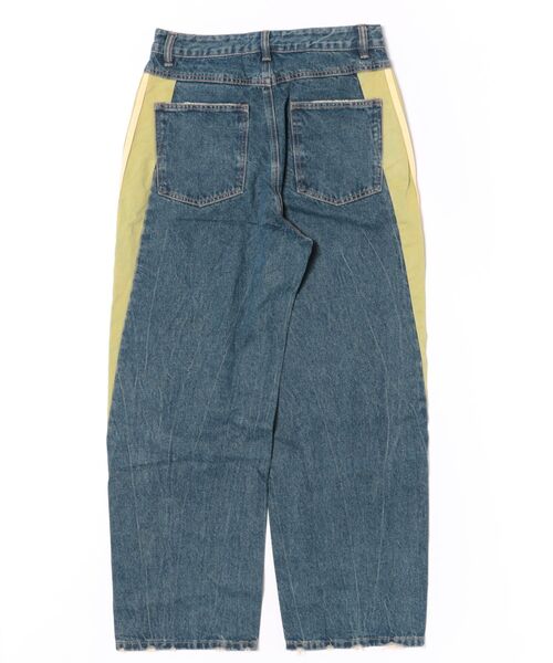 SIS(エスアイエス)の「SIS/エスアイエス/Line Denim Pants(デニムパンツ・レディース・ブラック/ブルー・M/L)」の3枚目の写真
