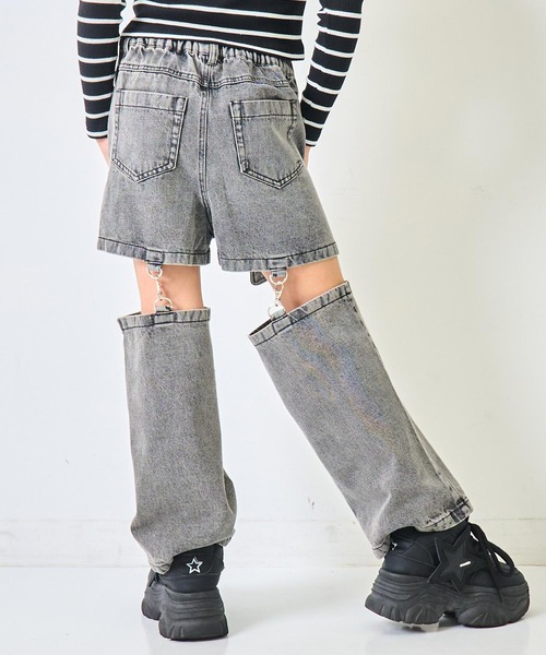 ANAP kids(アナップキッズ)の「サイハイ デザイン パンツ【ジュニアお揃い】(その他パンツ・キッズ・カーキ/ブルー/ブラック・120/130)」の6枚目の写真