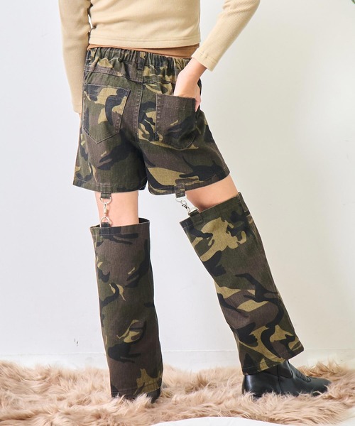 ANAP kids(アナップキッズ)の「サイハイ デザイン パンツ【ジュニアお揃い】(その他パンツ・キッズ・カーキ/ブルー/ブラック・120/130)」の12枚目の写真