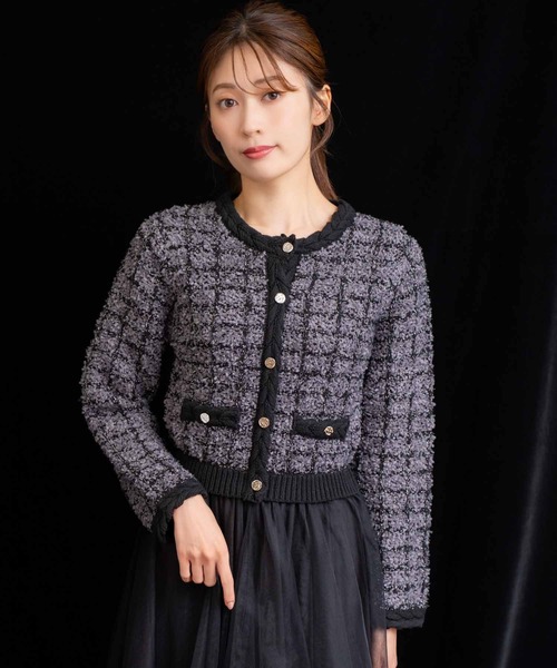 15周年】ツイードチュールドッキングワンピース（ワンピース）｜NOELA