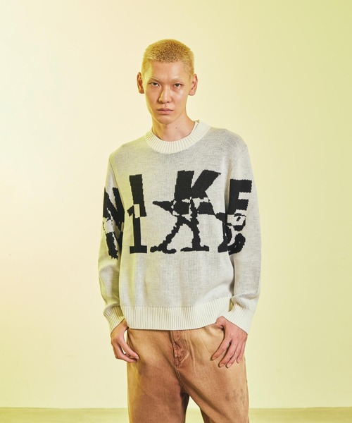 Nike 幾何学模様 ニットセーター L 新品未使用2024年モデルNike 幾何学模様 ニットセーター