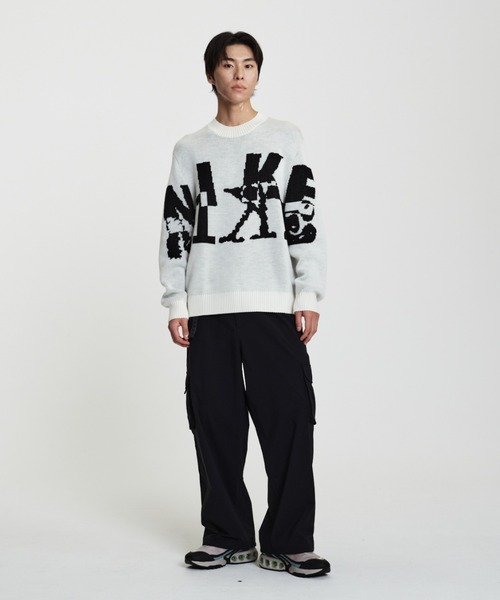 NIKE（ナイキ）の「ナイキ スポーツウェア メンズ ニット クルーネック セーター / Nike Sportswear Men's Knit Crew-Neck Sweater IM7566-047 Soft Pearl（ニット/セーター・メンズ・アイボリー系・M/L/S/XL/2XL）」の8枚目の写真