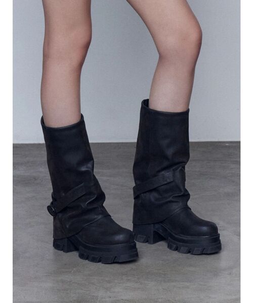 美品　EMODA カバータンクブーツ　Lサイズ カバータンクブーツ（ブーツ）｜EMODA（エモダ）のファッション