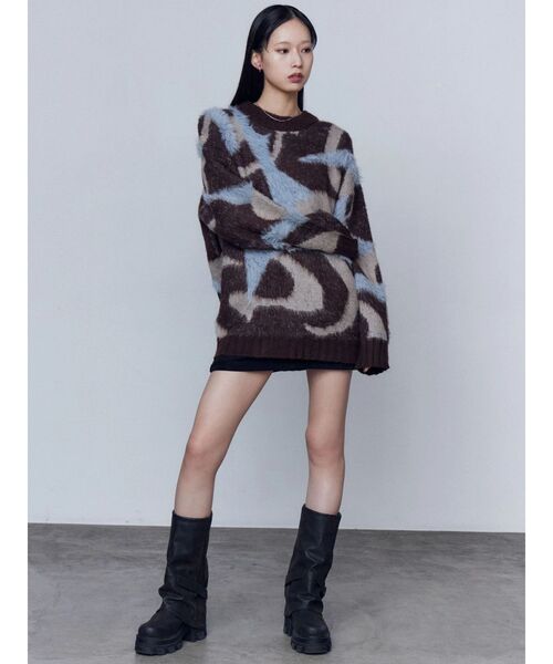 EMODA（エモダ）の「カバータンクブーツ（ブーツ・レディース・ブラウン/ブラック・MEDIUM/SMALL/LARGE）」の13枚目の写真