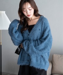 ∴WEGO/【25年秋冬新作】U.S. POLO ASSN.別注シャギーニットカーディガン