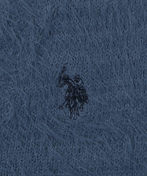 U.S. POLO ASSN.(ユーエスポロアッスン)の「∴WEGO/【25年秋冬新作】U.S. POLO ASSN.別注シャギーニットカーディガン(カーディガン/ボレロ・レディース・アイボリー/ブルー/ベージュ/ブルー系その他/チャコール/ブラウン/ライトピンク・MEDIUM/LARGE)」の17枚目の写真