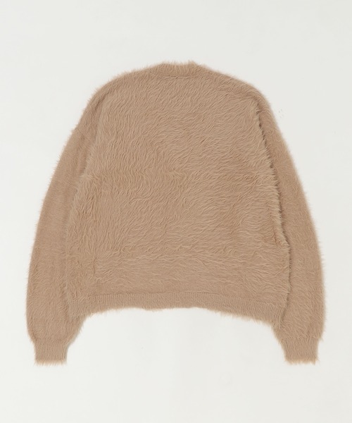 U.S. POLO ASSN.(ユーエスポロアッスン)の「∴WEGO/【25年秋冬新作】U.S. POLO ASSN.別注シャギーニットカーディガン(カーディガン/ボレロ・レディース・アイボリー/ブルー/ベージュ/ブルー系その他/チャコール/ブラウン/ライトピンク・MEDIUM/LARGE)」の12枚目の写真