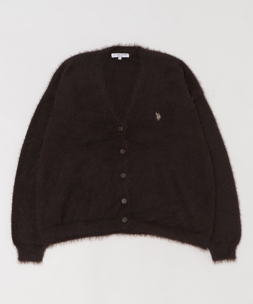 U.S. POLO ASSN.(ユーエスポロアッスン)の「∴WEGO/【25年秋冬新作】U.S. POLO ASSN.別注シャギーニットカーディガン(カーディガン/ボレロ・レディース・アイボリー/ブルー/ベージュ/ブルー系その他/チャコール/ブラウン/ライトピンク・MEDIUM/LARGE)」の22枚目の写真