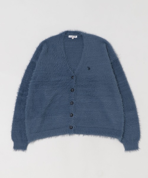 U.S. POLO ASSN.(ユーエスポロアッスン)の「∴WEGO/【25年秋冬新作】U.S. POLO ASSN.別注シャギーニットカーディガン(カーディガン/ボレロ・レディース・アイボリー/ブルー/ベージュ/ブルー系その他/チャコール/ブラウン/ライトピンク・MEDIUM/LARGE)」の18枚目の写真