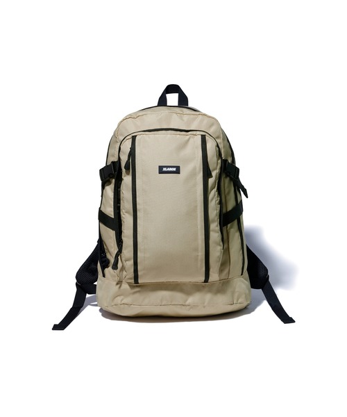 XLARGE(エクストララージ)の「MULTI POCKET BACKPACK(バックパック/リュック・メンズ・ブラック/カモフラージュ/ベージュ・ONE SIZE)」の1枚目の写真