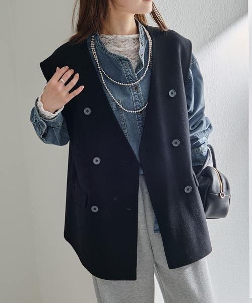 PUAL CE CIN（ピュアルセシン）の「ボアライナー付きモッズコート