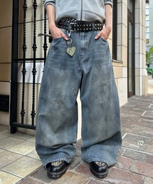 kutir(NeB[)DIRTY DAMAGE BAGGY DENIM PANTS^Be[WCN_[WoM[fjpc(fjpc)
