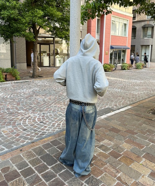 kutir(クティール)の「DIRTY DAMAGE BAGGY DENIM PANTS/ヴィンテージライクダメージバギーデニムパンツ(デニムパンツ・メンズ・ライトインディゴブルー/インディゴブルー/ブラック・SMALL/LARGE/MEDIUM)」の16枚目の写真