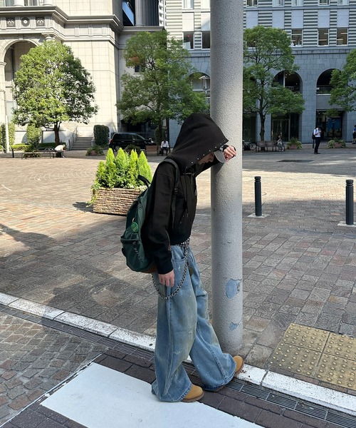 DIRTY DAMAGE BAGGY DENIM PANTS／ヴィンテージライクダメージバギー