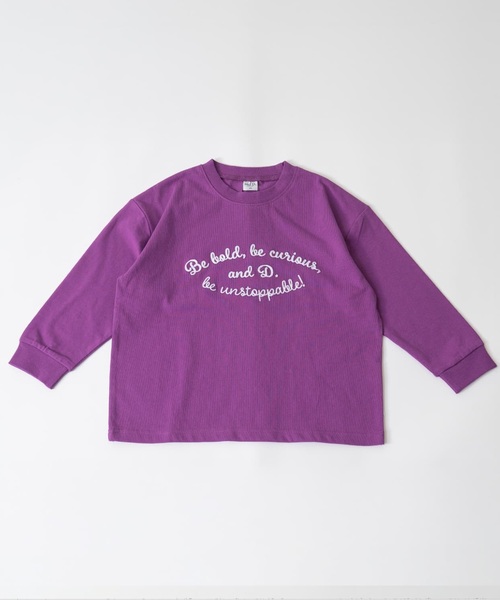 セール】【USAコットン】チェーンステッチロゴワイドロンT（Tシャツ