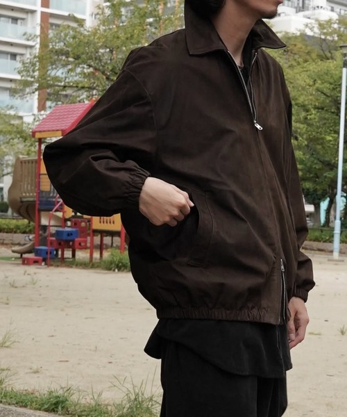 no. ブルゾン 22FW ブラック/モカ NOMARHYTHM TEXTILE/ノーマリズムテキスタイル】ブルゾン Noma x