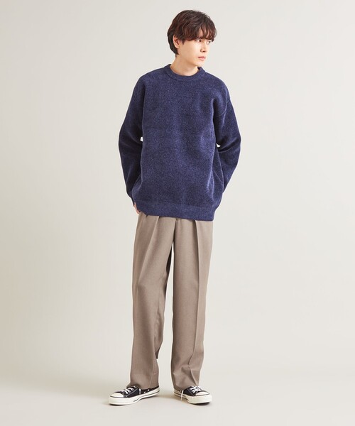 A DAY IN THE LIFE UNITED ARROWS(アデイインザライフユナイテッドアローズ)の「ウールライク サージ 2プリーツ スラックス <A DAY IN THE LIFE>(スラックス・メンズ・ベージュ・M/L)」の3枚目の写真