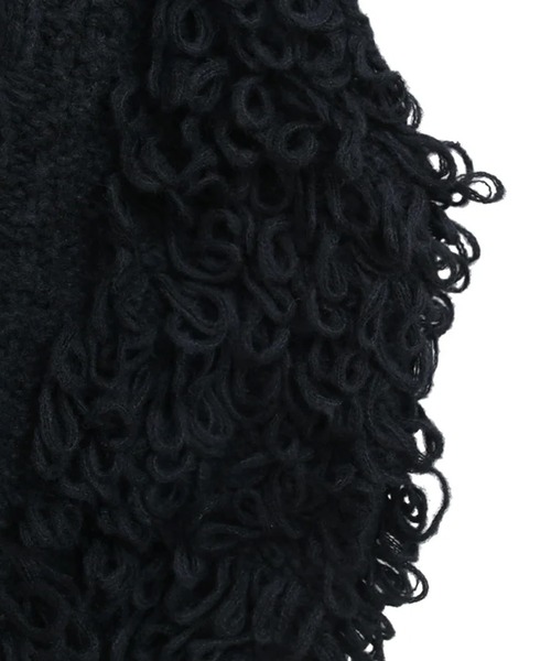 merrylatte（メリーラテ）の「ショートフリンジニットベスト（ベスト・レディース・アイボリー/ブラック/グレー・FREE）」の18枚目の写真